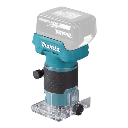 Makita DRT 52 RA cordless edge router 18 V 6 mm brushless + 2x rechargeable battery 2.0 Ah + charger