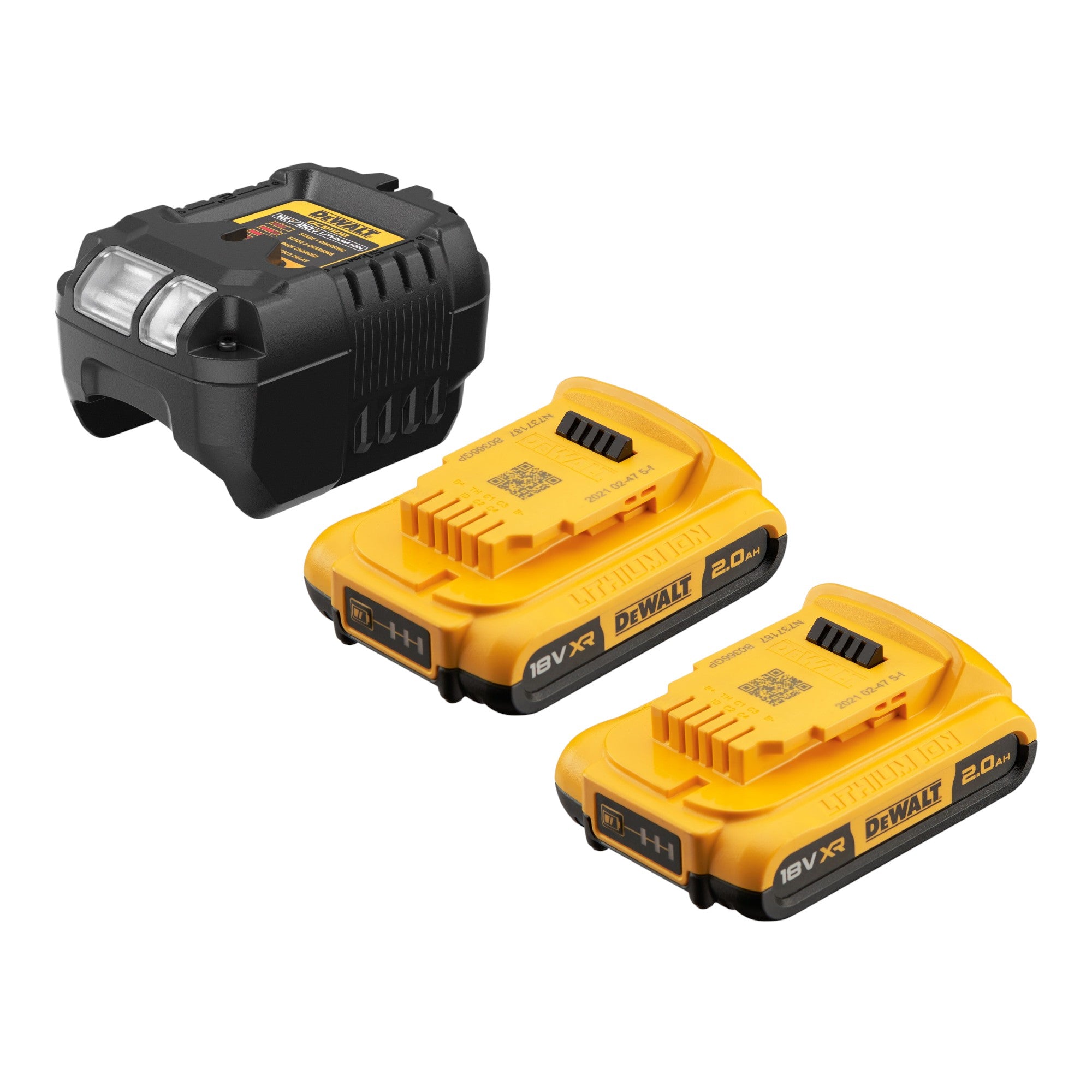 DeWalt DCB 1102 D2 Akku Starter Set 18 V mit 2x Akku 2 0 Ah DCB 1102 Ladegeraet 0 - toolbrothers