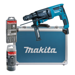 Makita HR 2631 FT13 Kombihammer 800 W 2 4 J SDS Plus Wechselbohrfutter Bohrer Set Koffer 0 - toolbrothers