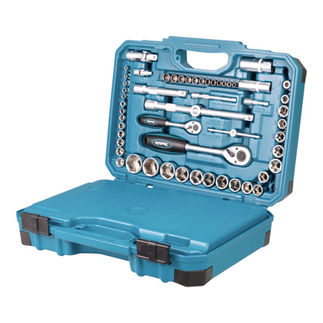 Makita E-17980 Set di utensili 231 pezzi 5/16" / 1/4" / 1/2" cacciavite / cricchetto / chiave / bit + valigetta