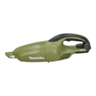 Aspirador inalámbrico Makita DCL 180 YO 18 V 0,65 l serie Olive Outdoor Adventure + 1x batería 1,5 Ah - sin cargador