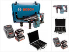 Bosch GBH 18V-26 F Akku Bohrhammer brushless SDS-Plus 18V 2,6J + 2x Akkus 5,0Ah + Ladegerät # 11-tlg. Meißel und Bohrer Set in L-Boxx - Toolbrothers