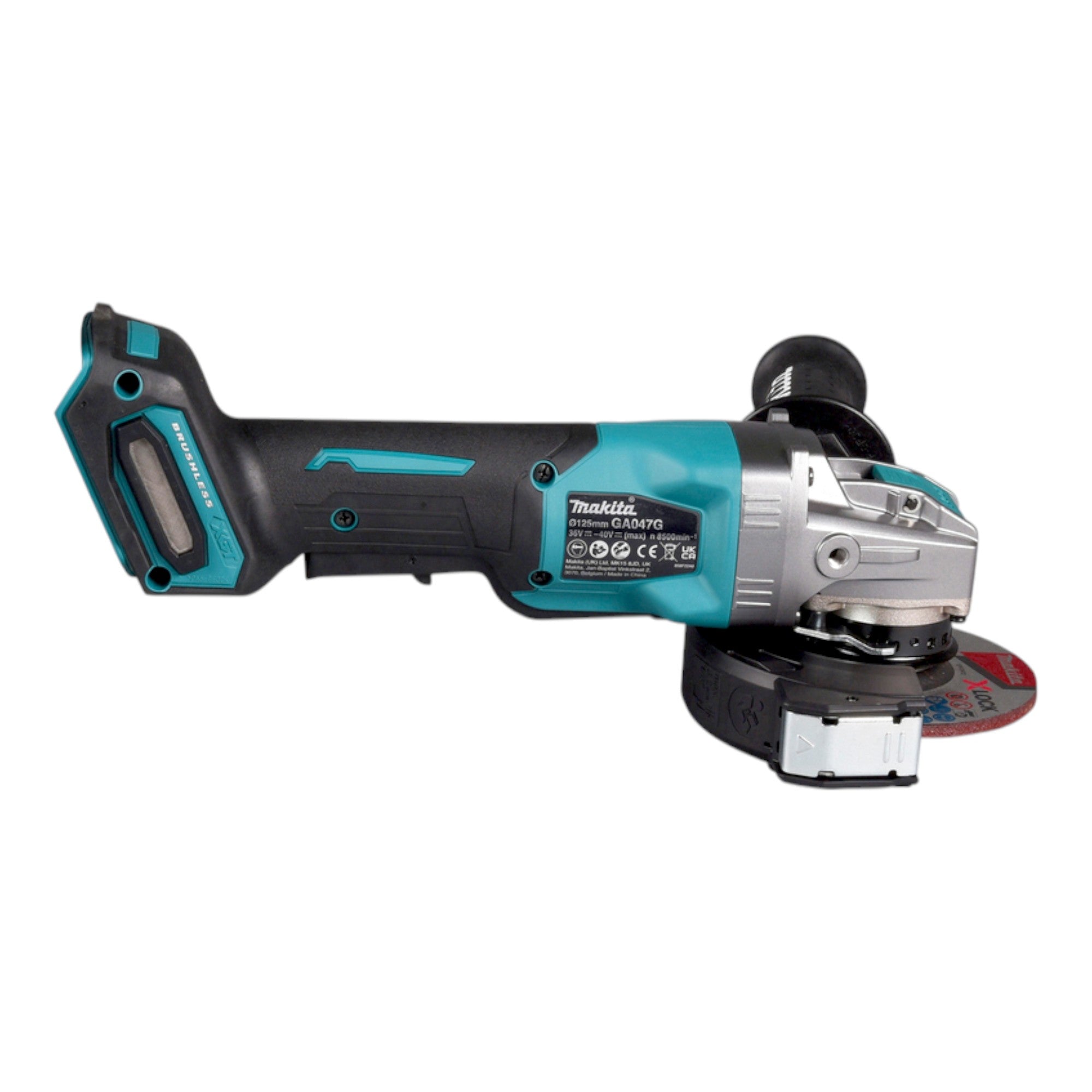 Makita GA 047 GD201 Akku Winkelschleifer 40 V max 125 mm X LOCK Brushless 2x Akku 2 5 Ah Ladegeraet 4 - toolbrothers