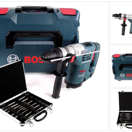 Bosch GBH 4-32 DFR 900 W 4-stufiger Bohrhammer mit SDS Plus Aufnahme in L-Boxx ( 0611332104 ) + 11 tlg. Meißel- und Bohrerset - Toolbrothers