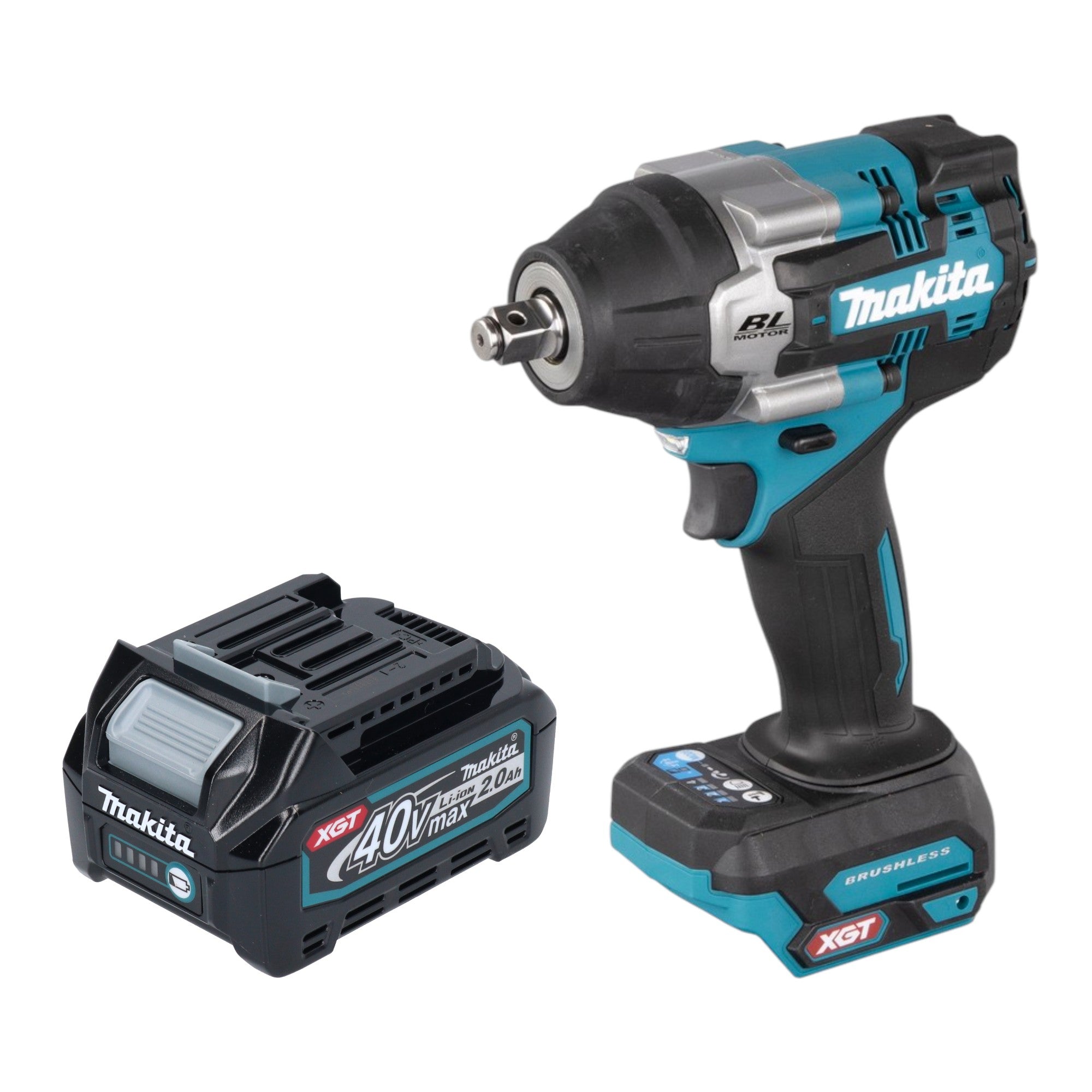 Makita TW 007 GA1 Akku Schlagschrauber 40 V max 760 Nm 1 2 Brushless 1x Akku 2 0 Ah ohne Ladegeraet 0 - toolbrothers