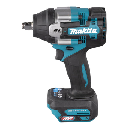 Makita TW 007 GM201 Llave de impacto sin cable 40 V máx. 760 Nm 1/2'' sin escobillas + 2x batería recargable 4,0 Ah + cargador + Makpac