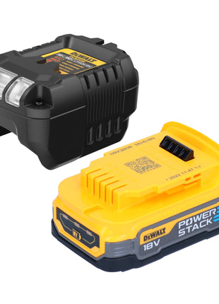 DeWalt DCD 796 E1 Perceuse-visseuse à percussion sans fil 18 V 70 Nm Brushless + 1x batterie Powerstack 1,7 Ah + chargeur