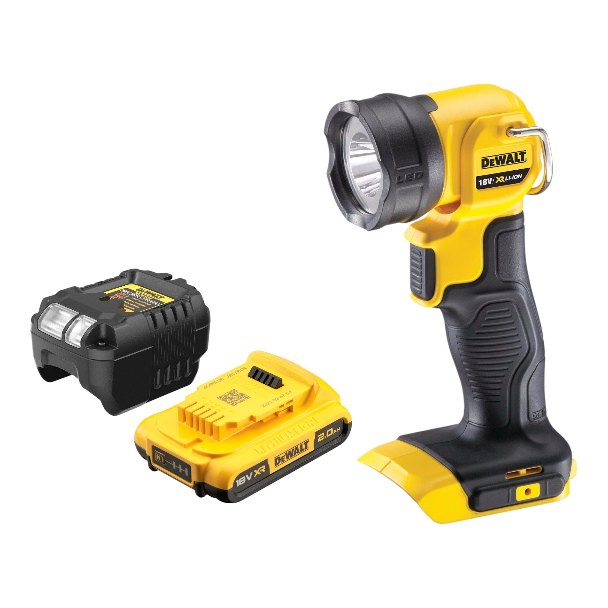 DeWalt DCL 040 D1 Akku Lampe 18 V 110 Lumen 1x Akku 2 0 Ah Ladegeraet 0 - toolbrothers