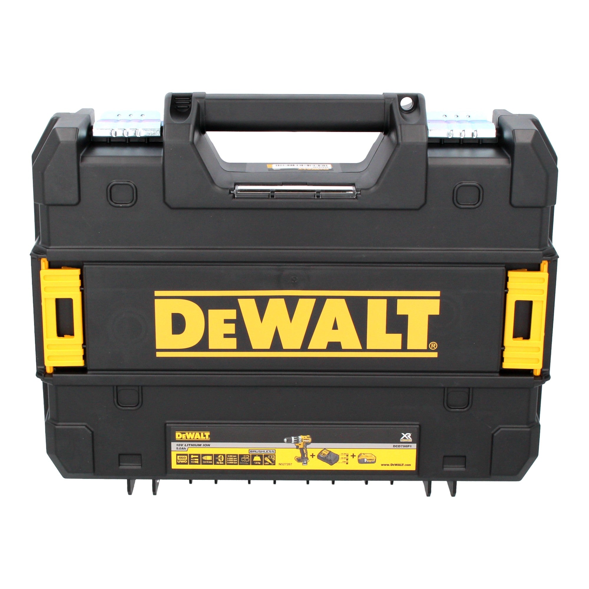 DeWalt DCD 796 E1T Akku Schlagbohrschrauber 18 V 70 Nm Brushless 1x Powerstack Akku 1 7 Ah Ladegeraet TSTAK 2 - toolbrothers