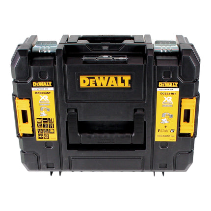 Sierra de calar pendular sin cable DeWalt DCS 334 E1T 18 V sin escobillas + 1x batería Powerstack 1,7 Ah + cargador + TSTAK