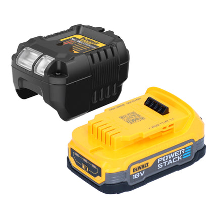 Sierra de calar pendular sin cable DeWalt DCS 334 E1T 18 V sin escobillas + 1x batería Powerstack 1,7 Ah + cargador + TSTAK