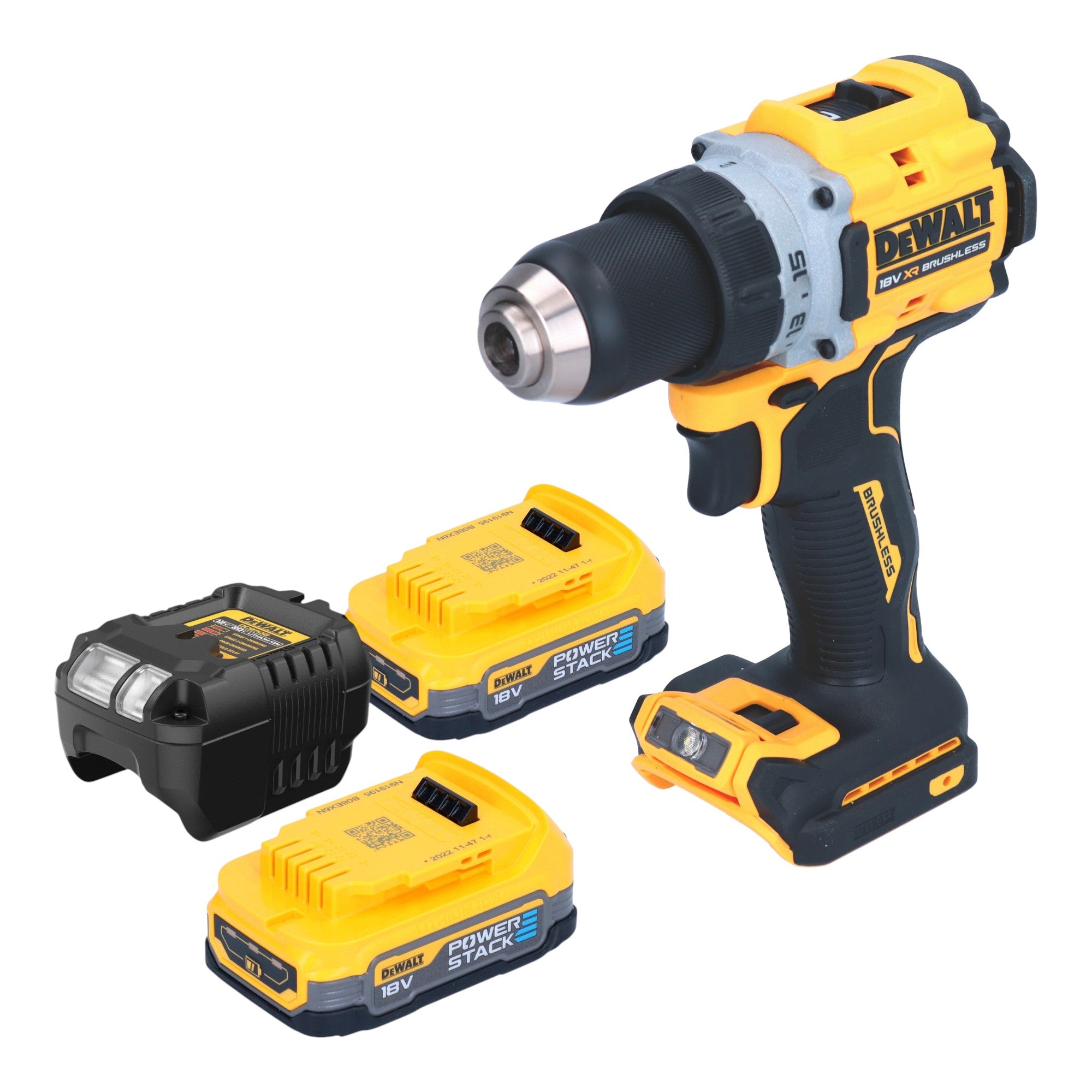 DeWalt DCD 800 E2 Akku Bohrschrauber 18 V 90 Nm Brushless 2x Powerstack Akku 1 7 Ah Ladegeraet  0 - toolbrothers