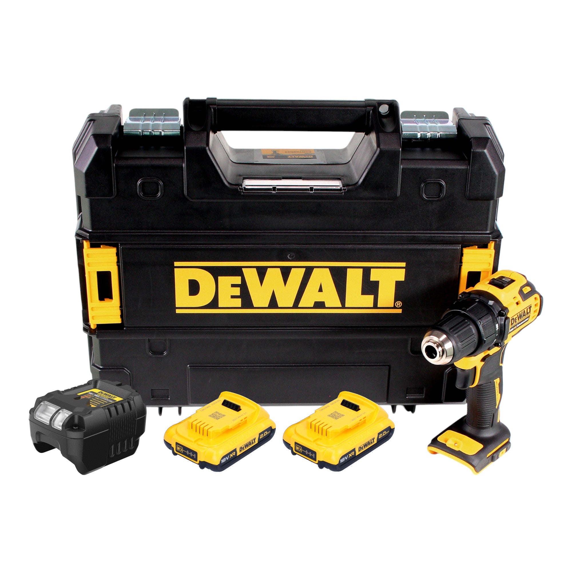 DeWalt DCD 708 D2T Akku Bohrschrauber 18 V 65 Nm Brushless 2x Akku 2 0 Ah Ladegeraet TSTAK 0 - toolbrothers