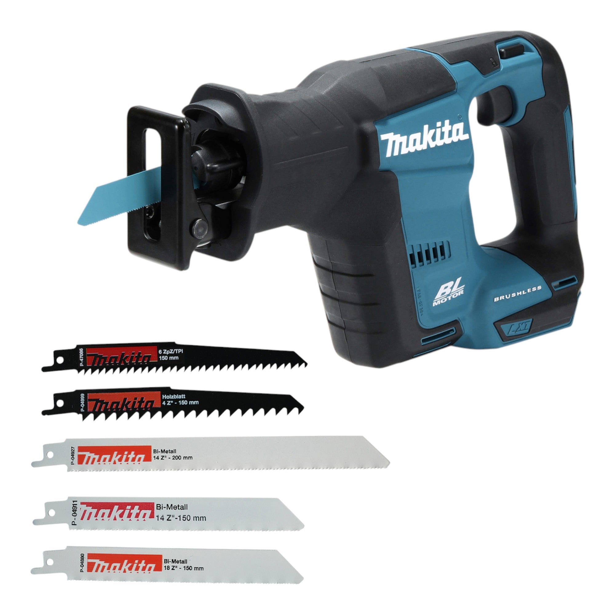 Makita DJR 188 Z Akku Reciprosaege Saebelsaege 18 V Brushless Reciprosaegeblatt Set P 83967 ohne Akku ohne Ladegeraet 0 - toolbrothers