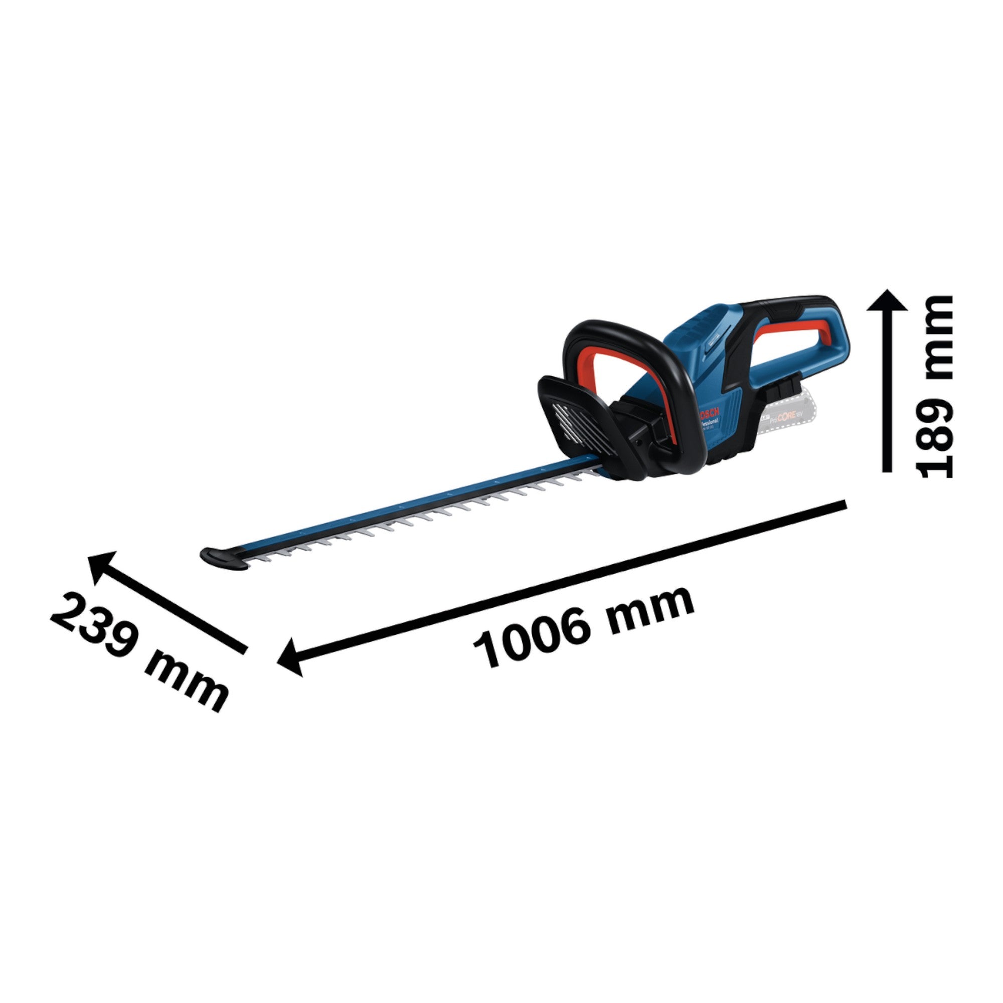 Bosch GHE 18V 50 Professional Akku Heckenschere 18 V 50 cm Brushless 2x ProCORE Akku 5 5 Ah Ladegeraet 3 - toolbrothers