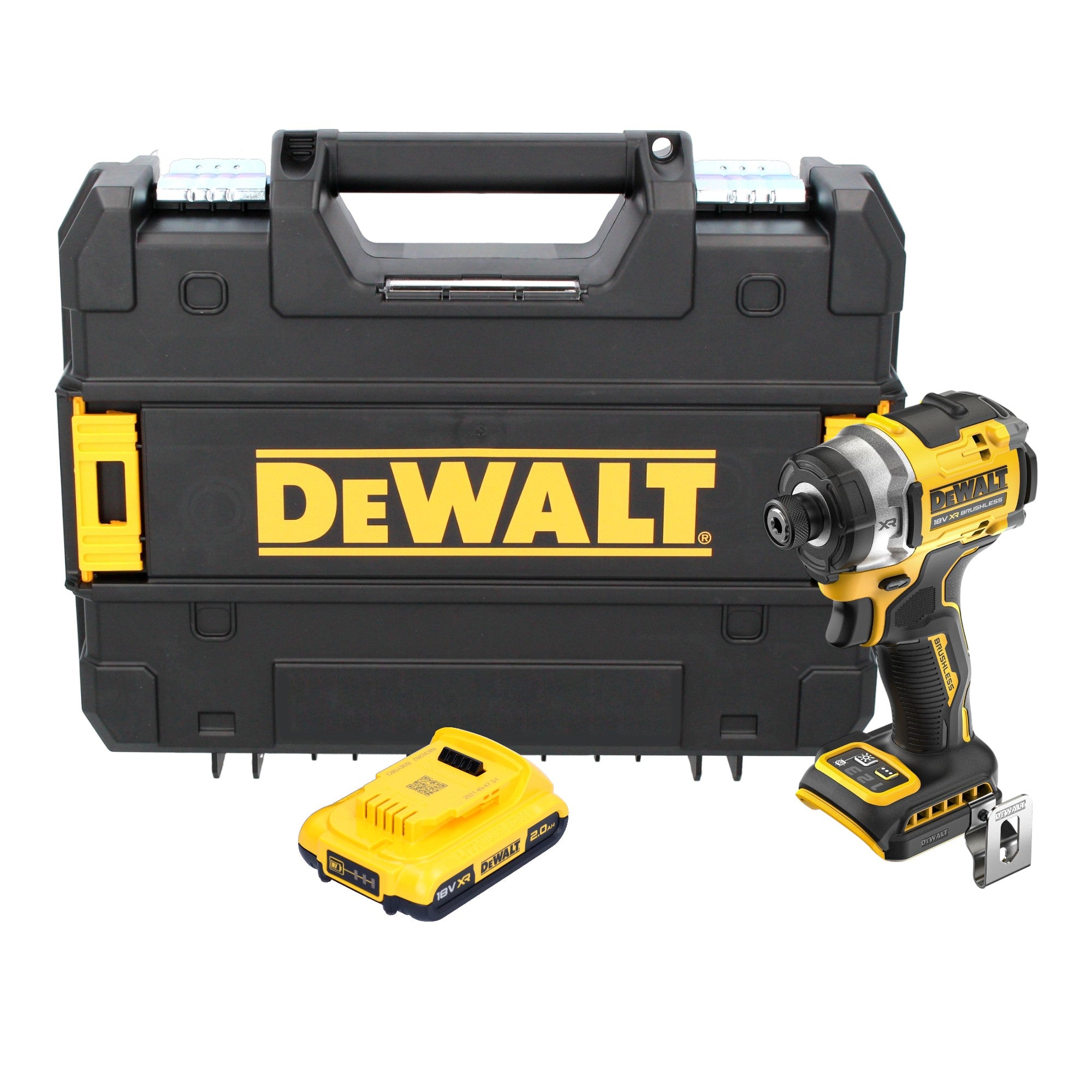 DeWalt DCF 860 NT Akku Schlagschrauber 18 V 282 Nm 1 4 Brushless 1x Akku 2 0 Ah TSTAK ohne Ladegeraet 0 - toolbrothers