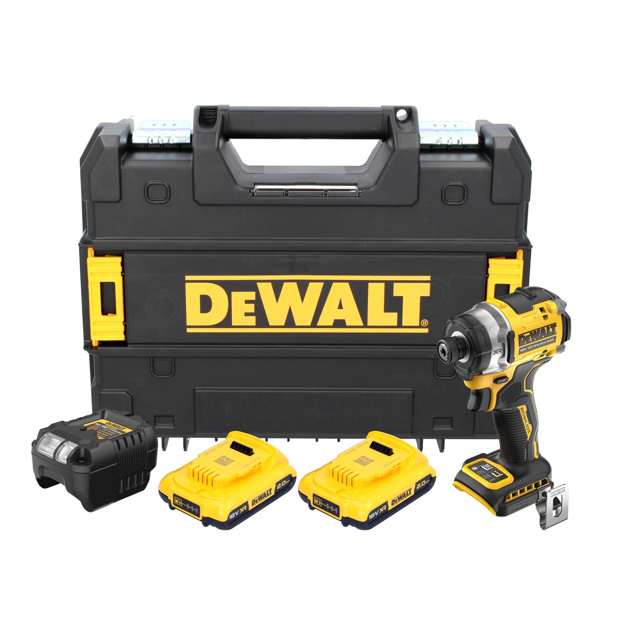 DeWalt DCF 860 D2T Akku Schlagschrauber 18 V 282 Nm 1 4 Brushless 2x Akku 2 0 Ah Ladegeraet TSTAK 0 - toolbrothers