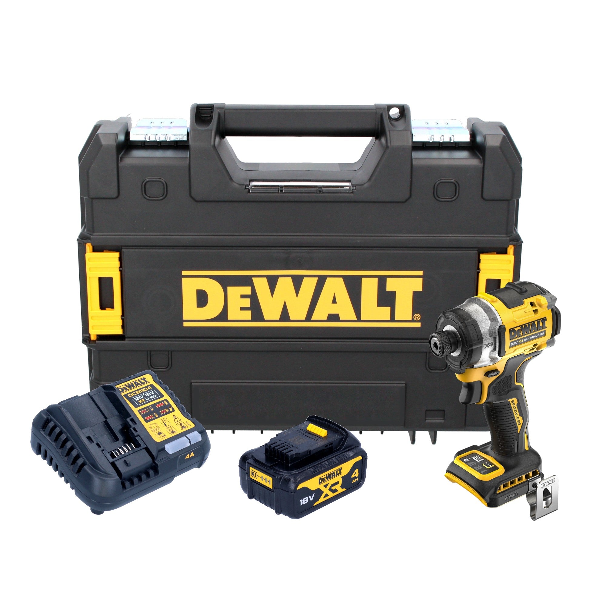 DeWalt DCF 860 M1T Akku Schlagschrauber 18 V 282 Nm 1 4 Brushless 1x Akku 4 0 Ah Ladegeraet TSTAK 0 - toolbrothers