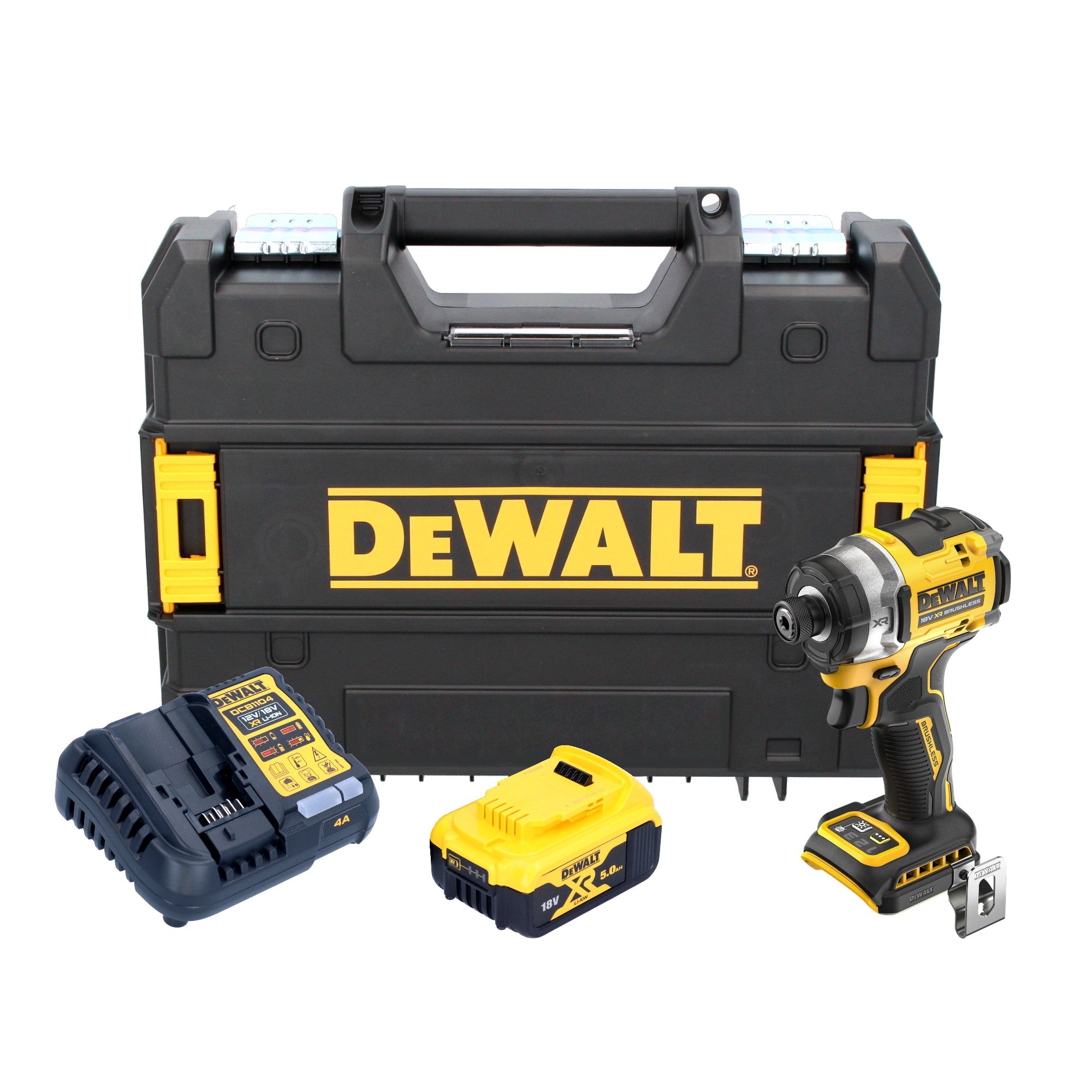 DeWalt DCF 860 P1T Akku Schlagschrauber 18 V 282 Nm 1 4 Brushless 1x Akku 5 0 Ah Ladegeraet TSTAK 0 - toolbrothers