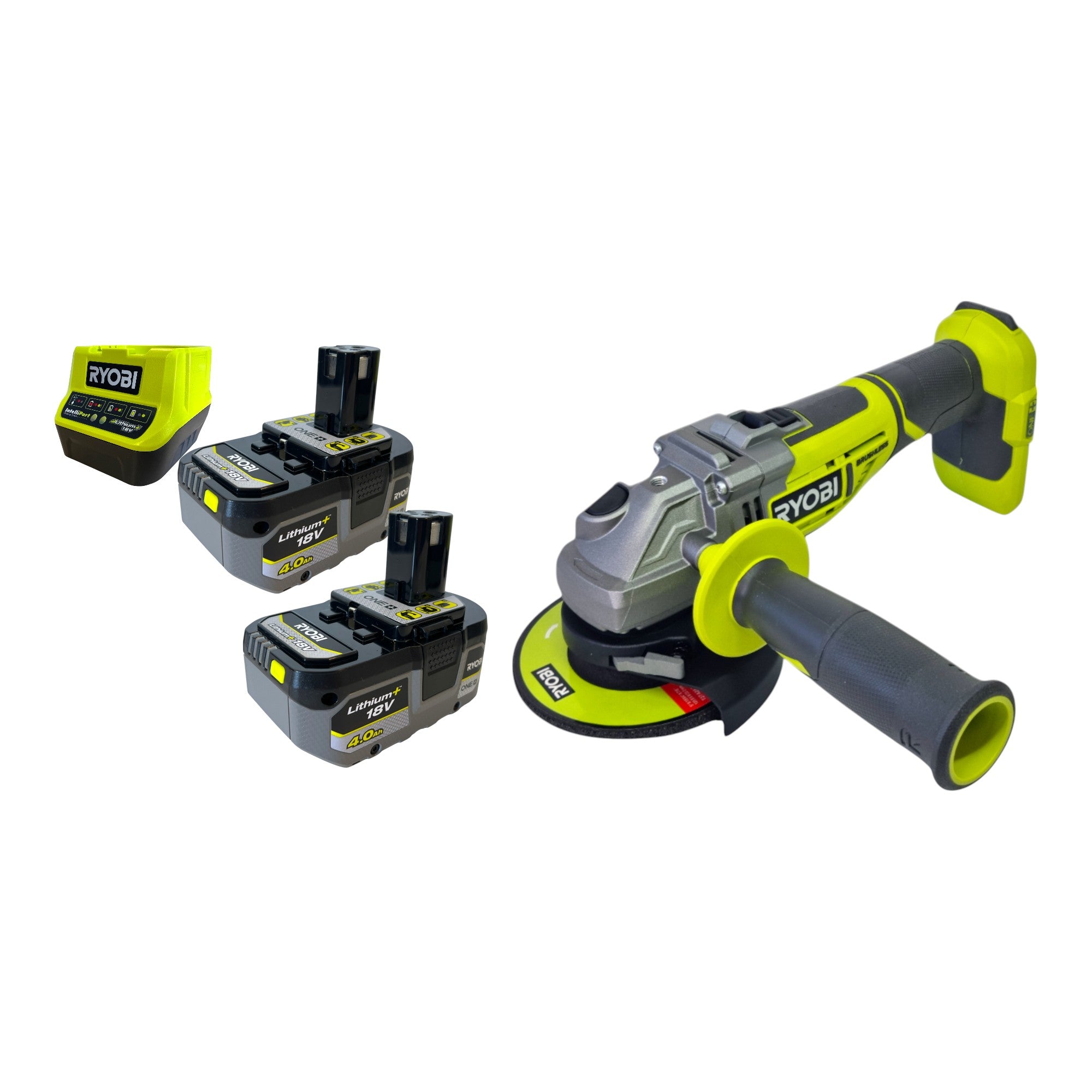 RYOBI R18AG7 0 Akku Winkelschleifer 18 V 125 mm Brushless 2x Akku 4 0 Ah Ladegeraet 0 - toolbrothers