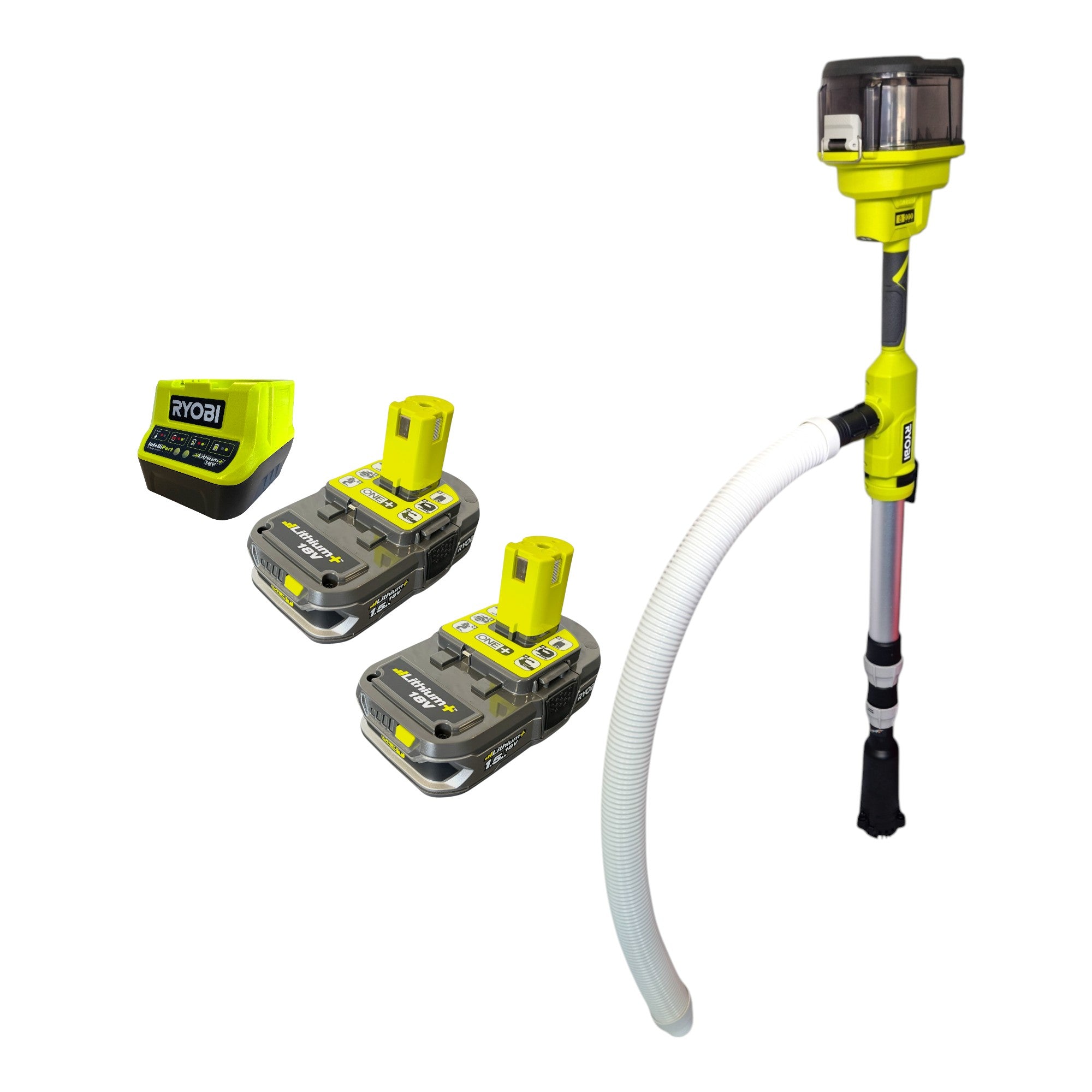 RYOBI RY18STPA 0 Akku Regenfasspumpe 18 V 3360 l h 2x Akku 1 5 Ah Ladegeraet 0 - toolbrothers