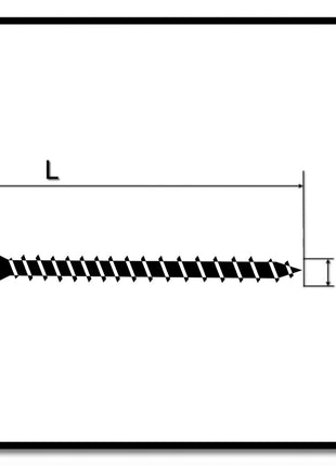 HECO UNIX-top Dielenschraube 4,0 x 70 mm 500 Stk. Torx T-15 Linsensenkkopf Vollgewinde verzinkt A2K ( 46504 ) - Toolbrothers