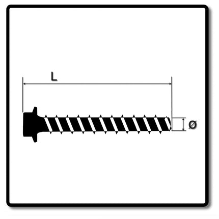 HECO MULTI-MONTI-plus SS Betonschraube 7,5 x 80 mm 50 Stk. SW 10 Sechskantkopf verzinkt A2K ( 48397 ) - Toolbrothers