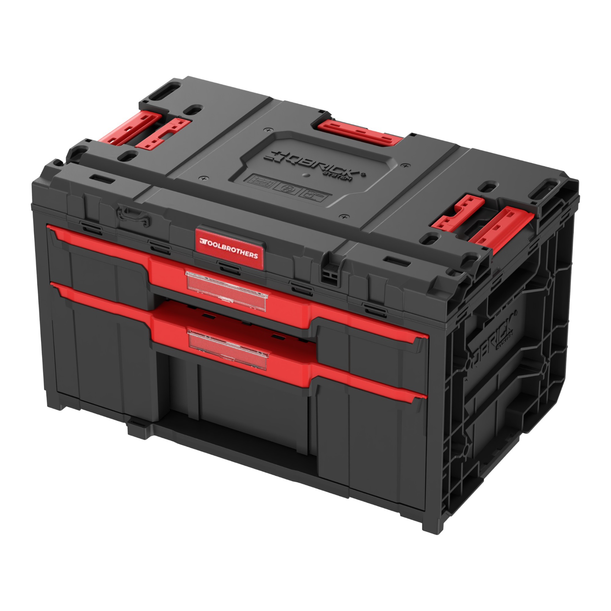 Toolbrothers RHINO XXL Drawer 2 Plus ECO mit zwei verschieden grossen Schublaeden Trennwaende IP66 0 - toolbrothers