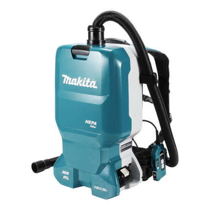 Makita DVC 665 ZU Akku Rucksackstaubsauger 36 V 2x 18 V Brushless Solo ohne Akku ohne Ladegeraet 0 - toolbrothers