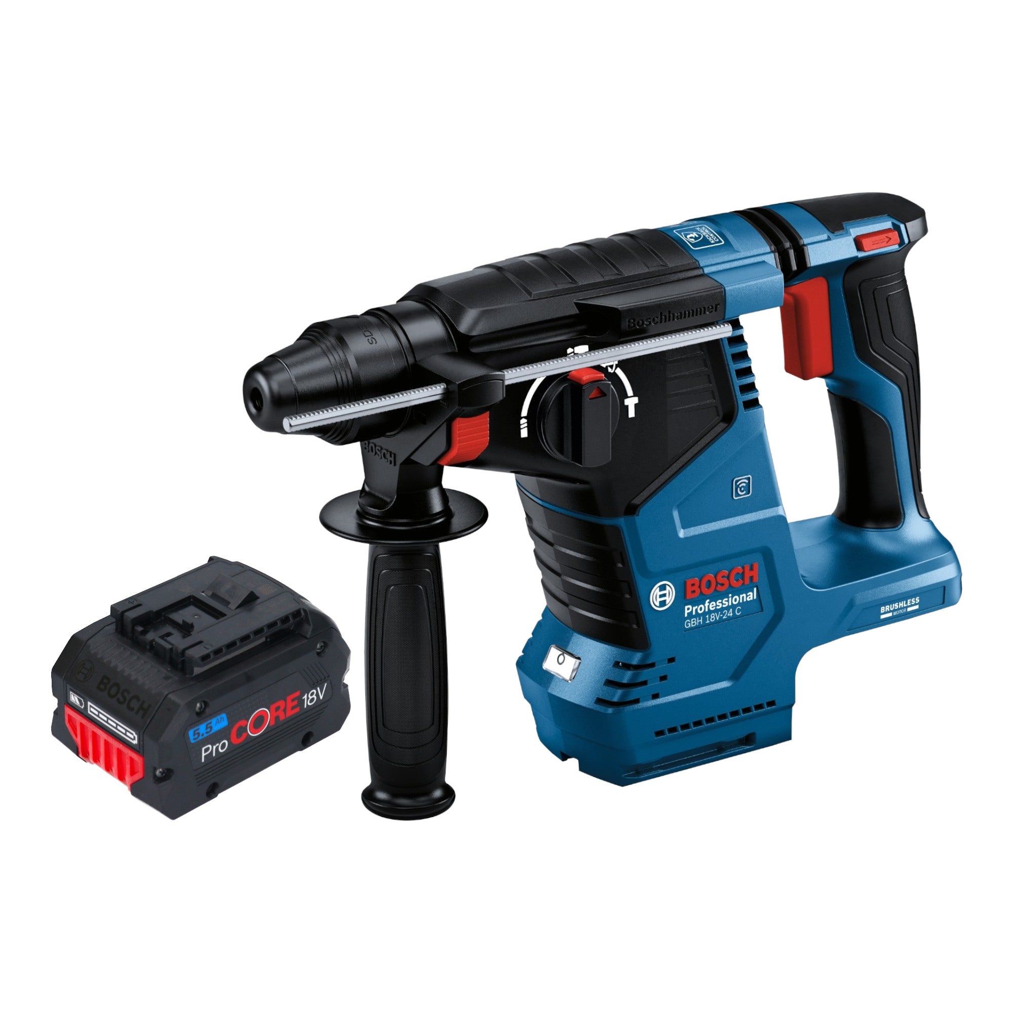 Bosch GBH 18V 24 C Professional Akku Bohrhammer 18 V 2 4 J Brushless SDS plus 1x ProCORE Akku 5 5 Ah ohne Ladegeraet 0 - toolbrothers