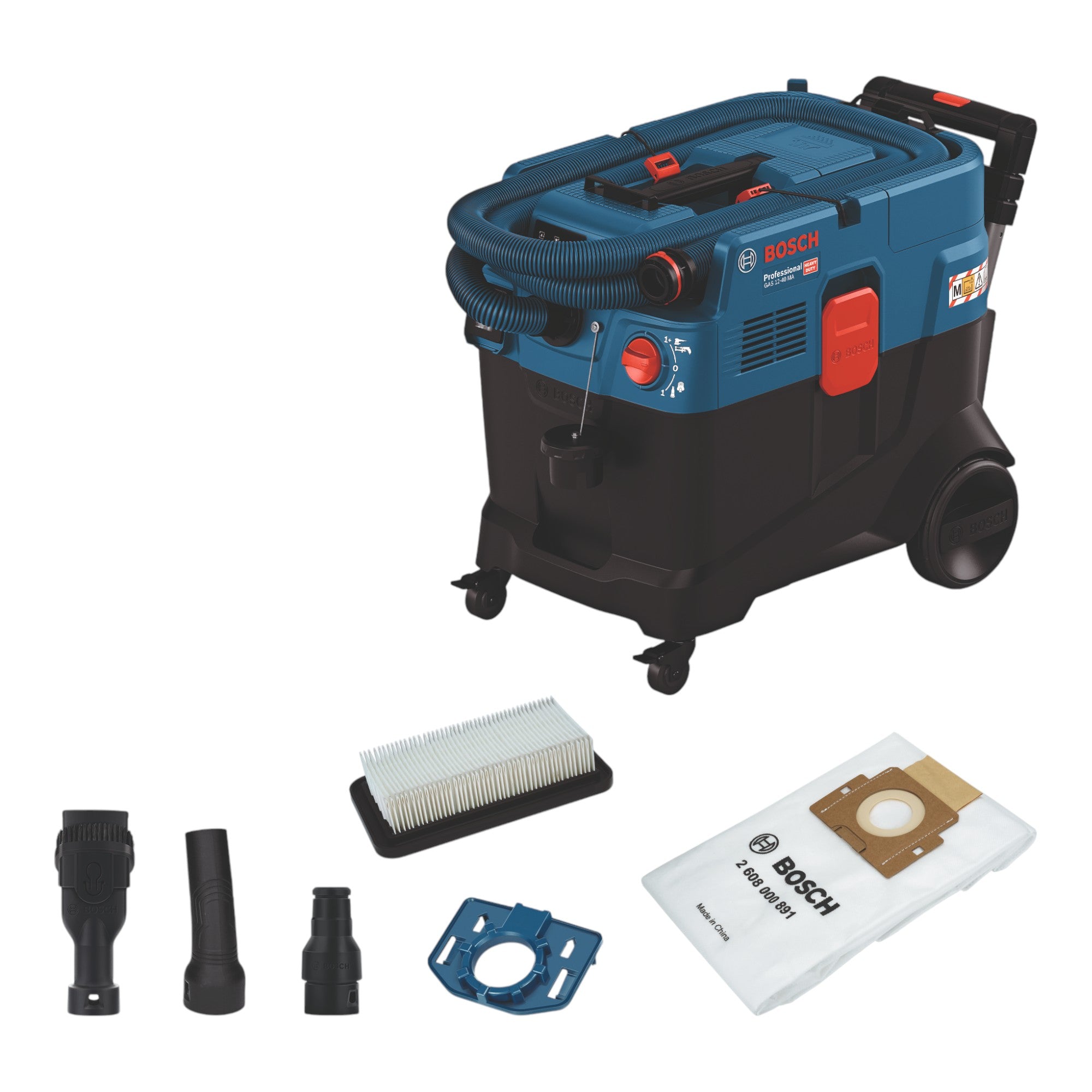 Bosch GAS 12 40 MA Professional Allzwecksauger 1200 W 40 l 06019M0120 Staubklasse M 0 - toolbrothers