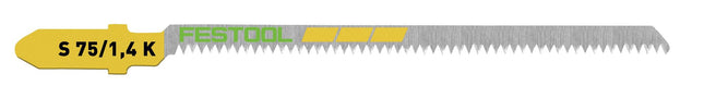 Festool S 75/1,4 K/5 WOOD Curves Hoja de sierra de calar - 5 unidades ( 204267 )