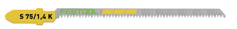 Hoja de sierra de calar Festool S 75/1.4 K/5 WOOD CURVES (204267) para PS 300, PSB 300, PS 400, PSC 400, PSBC 400, PSB 400, PS 420, PSB 420, PSC 420, PSBC 420