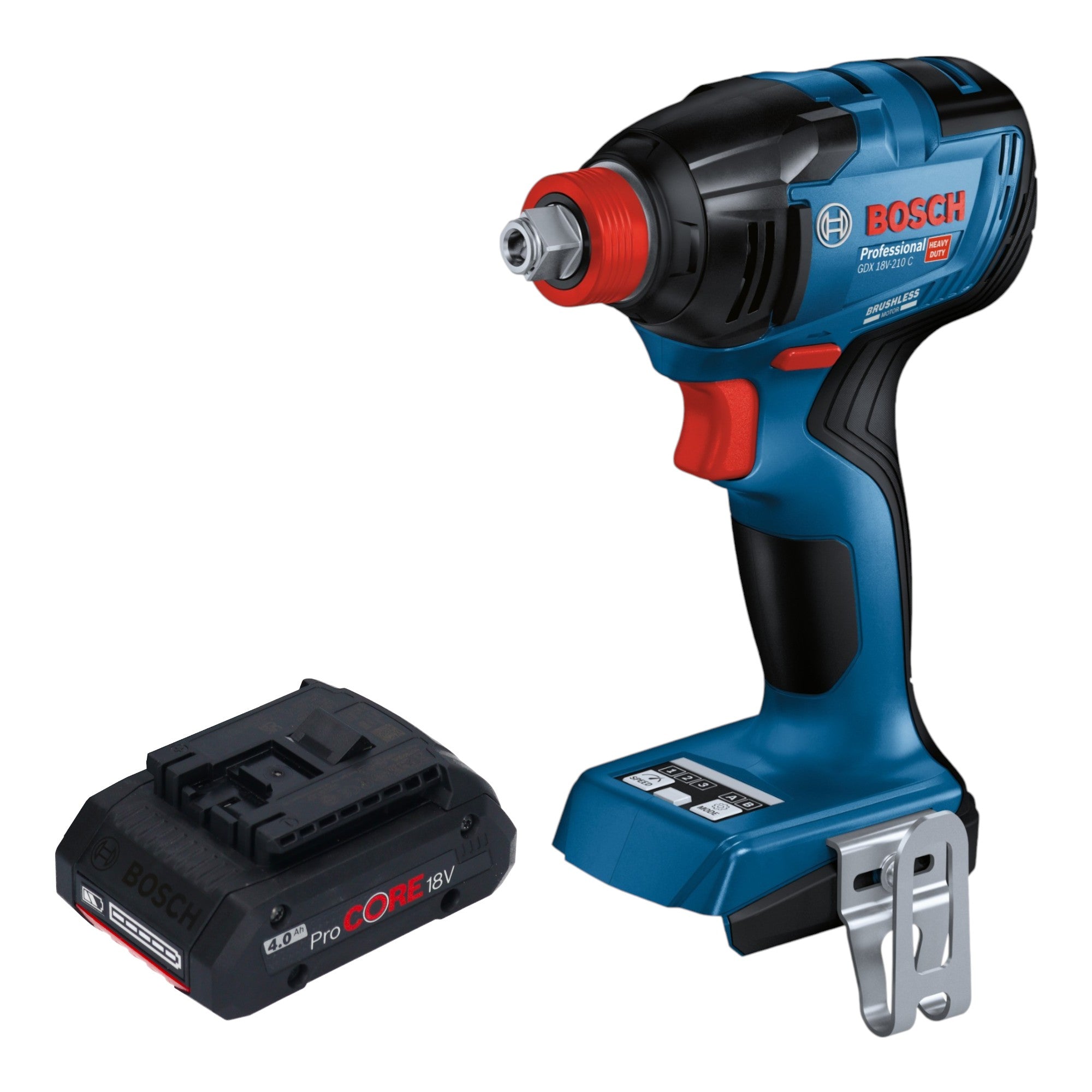 Bosch GDX 18V 210 C Professional Akku Drehschlagschrauber 18 V 210 Nm Brushless 1x ProCORE Akku 4 0 Ah ohne Ladegeraet 0 - toolbrothers
