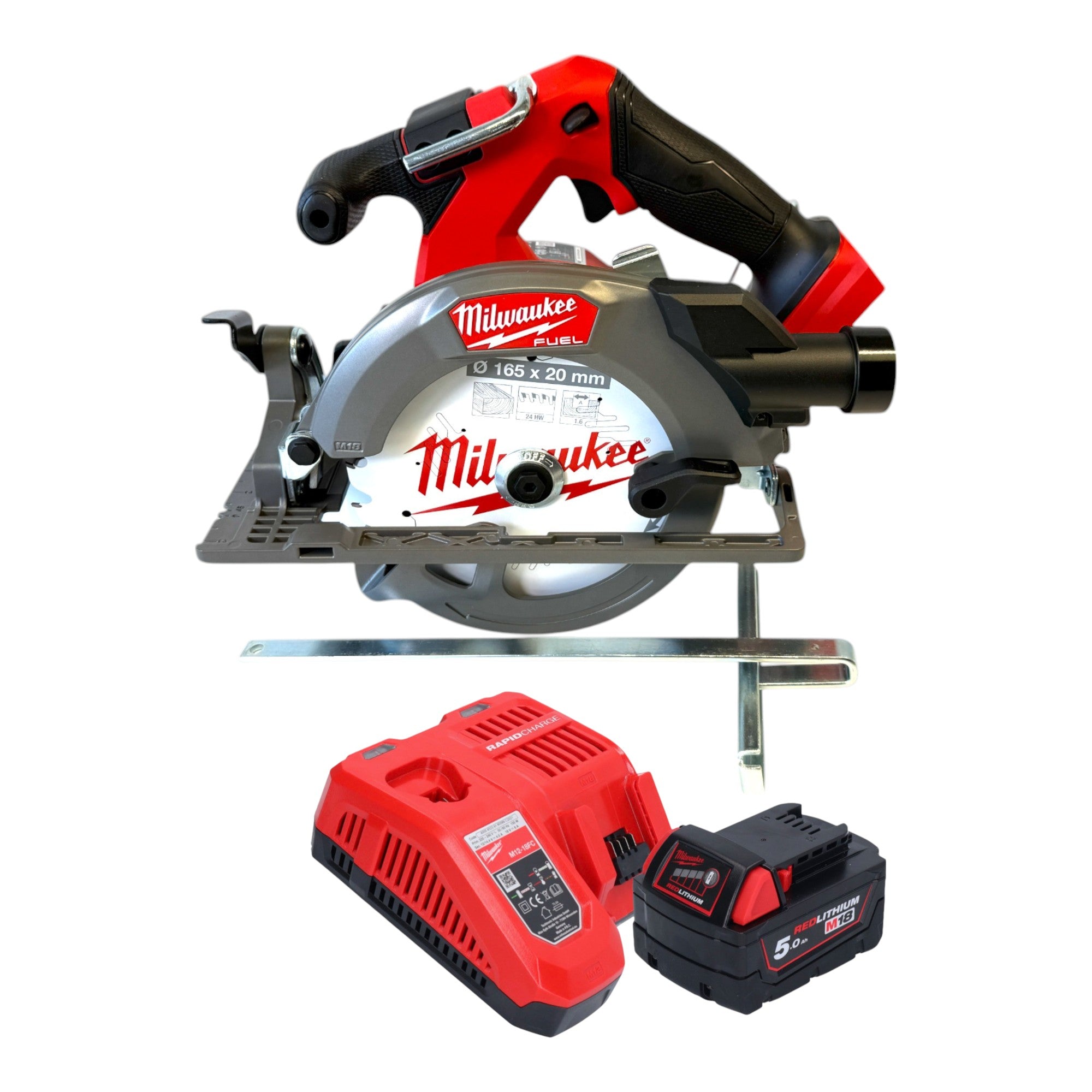Milwaukee M18 FCS552 501 Akku Handkreissaege 18 V 165 mm Brushless 1x Akku 5 0 Ah Ladegeraet 0 - toolbrothers
