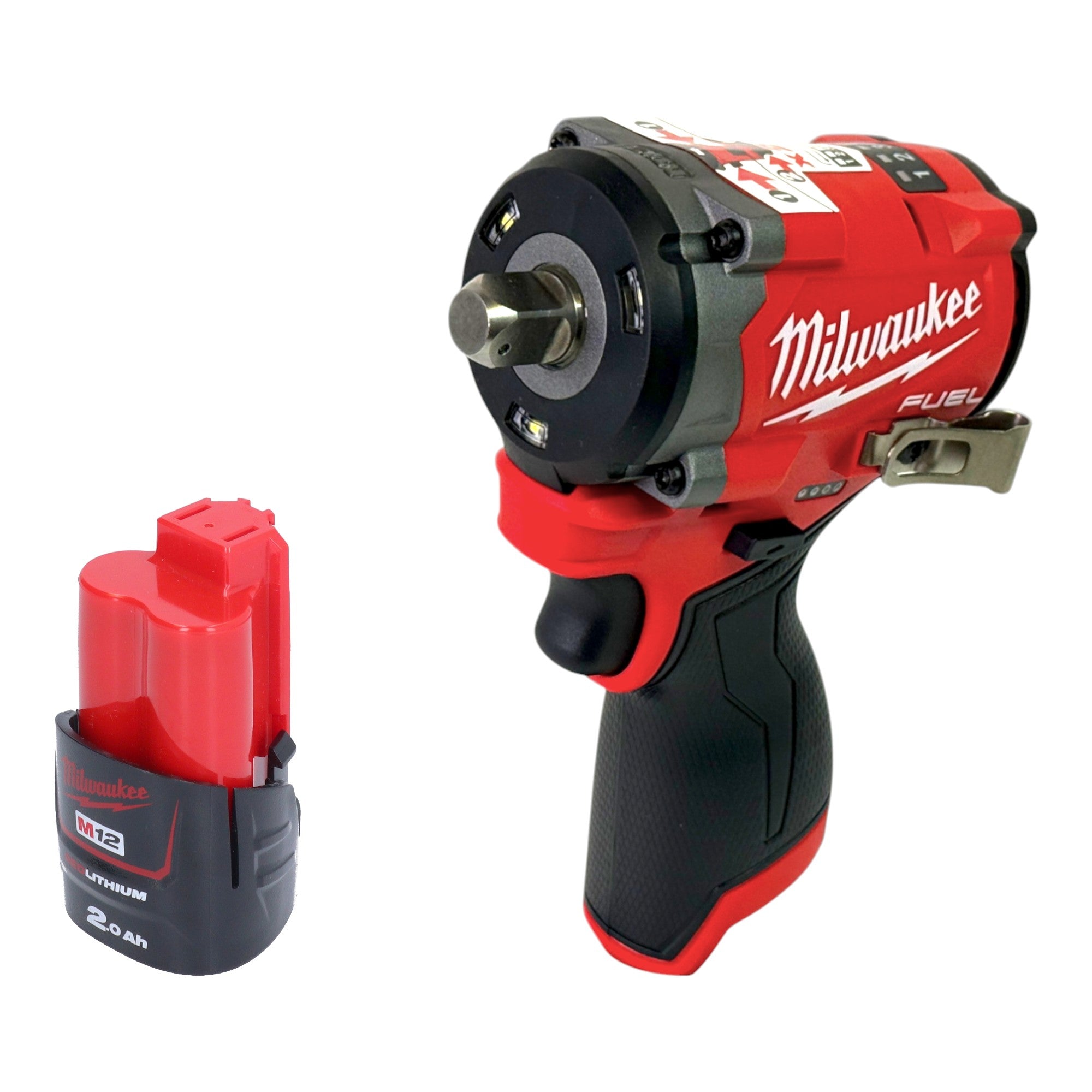Milwaukee M12 FCIWP12G3 201 Akku Schlagschrauber 12 V 542 Nm 1 2 Brushless 1x Akku 2 0 Ah ohne Ladegeraet 0 - toolbrothers