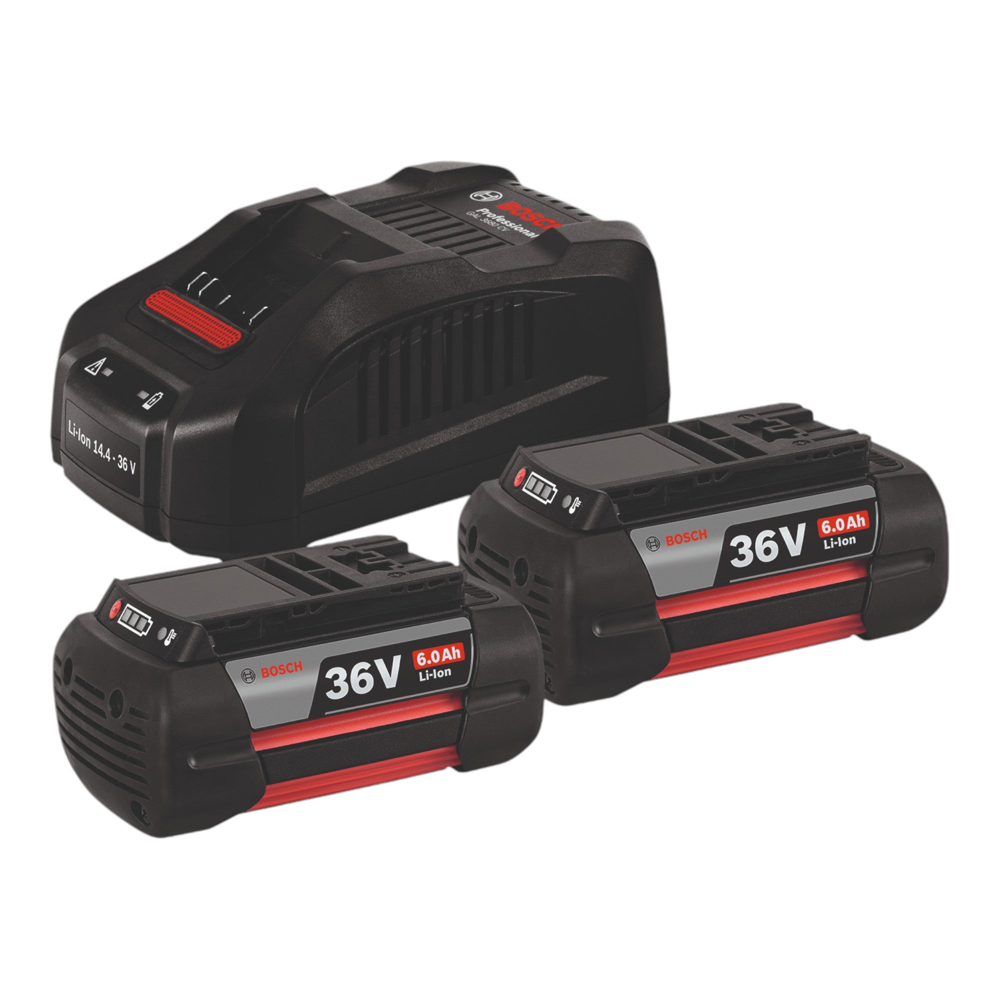 Bosch Akku Starter Set 2x GBA 36 V 6 0 Ah Professional Akku GAL 3680 CV Ladegeraet 1600A00L1U  0 - toolbrothers