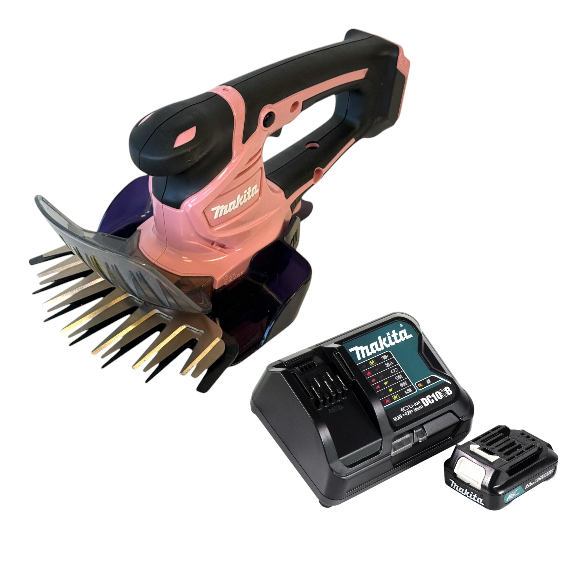 Makita UM 600 DSAP Akku Grasschere 12 V max 160 mm Pink 1x Akku 2 0 Ah Ladegeraet 0 - toolbrothers