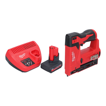 Milwaukee M12 BST 501 Akku Tacker 12 V 6 14 mm 1x Akku 5 0 Ah Ladegeraet 0 - toolbrothers