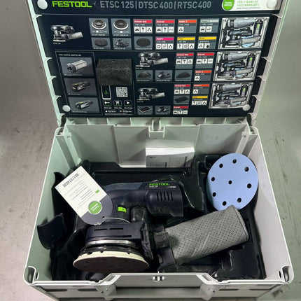 Festool ETSC 125 Basic Akku Exzenterschleifer 576370 18 V 125 mm Brushless Systainer Reparaturgeraet 2 - toolbrothers