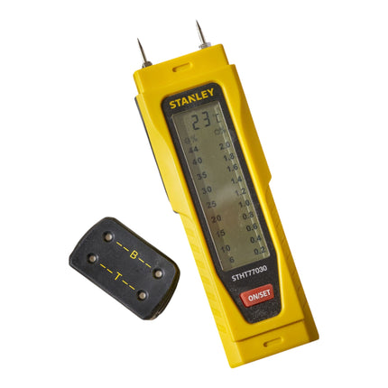 Stanley Feuchtigkeitsmesser 0 77 030 fuer Holz Baumaterialien Trocken und Massivbau 2 - toolbrothers