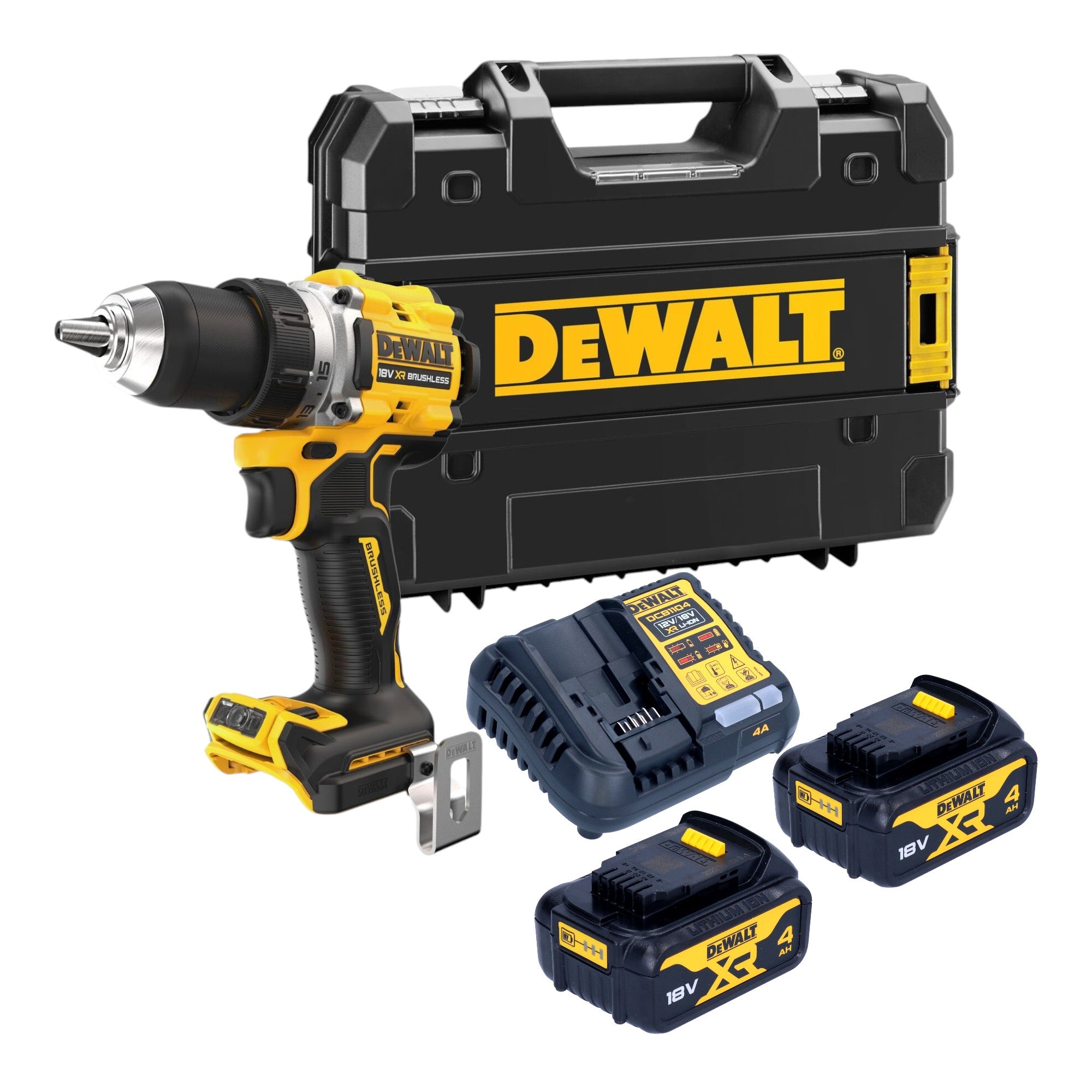 DeWalt DCD 800 M2T Akku Bohrschrauber 18 V 90 Nm Brushless 2x Akku 4 0 Ah Ladegeraet TSTAK 0 - toolbrothers