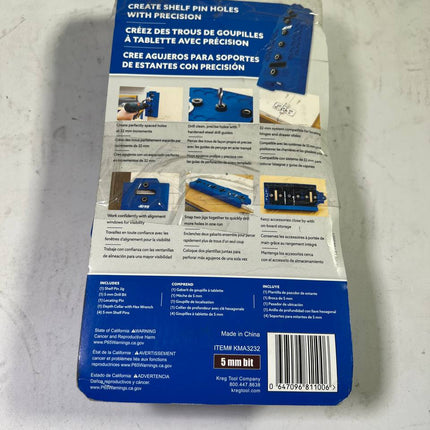 Kreg LR32 Lochreihen Bohrschablone 32 mm blau 5 mm Bohrer Gebraucht 2 - toolbrothers