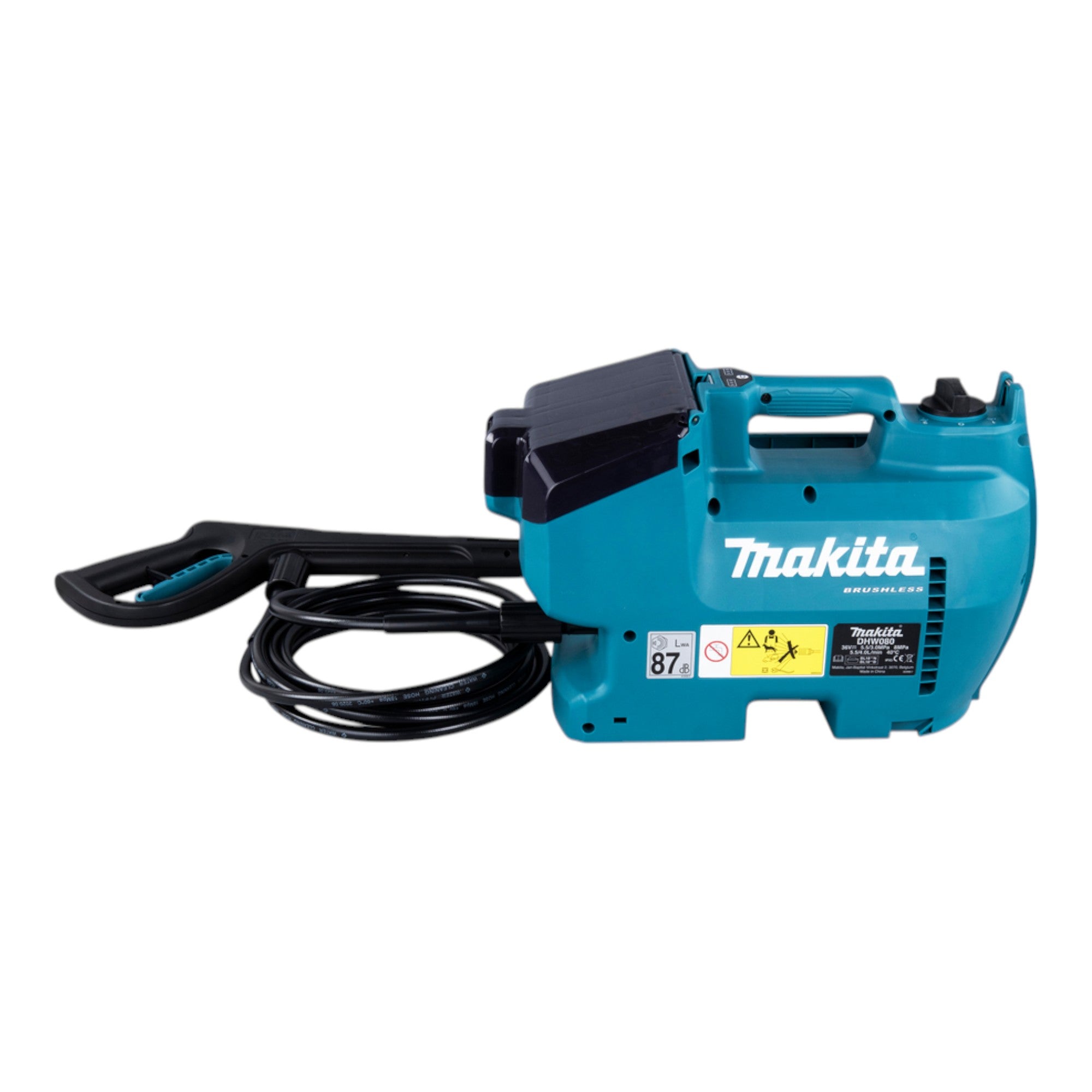 Makita DHW 080 ZK Akku Hochdruckreiniger 36 V 2x 18 V 80 bar 380 l h Brushless Solo ohne Akku ohne Ladegeraet 3 - toolbrothers