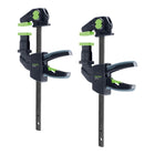 Festool FS EZ 150 2 Einhandzwinge Spannweite 150 mm 2 Stk 578623 fuer FS 2 FS 2 KP FSK MFT 0 - toolbrothers