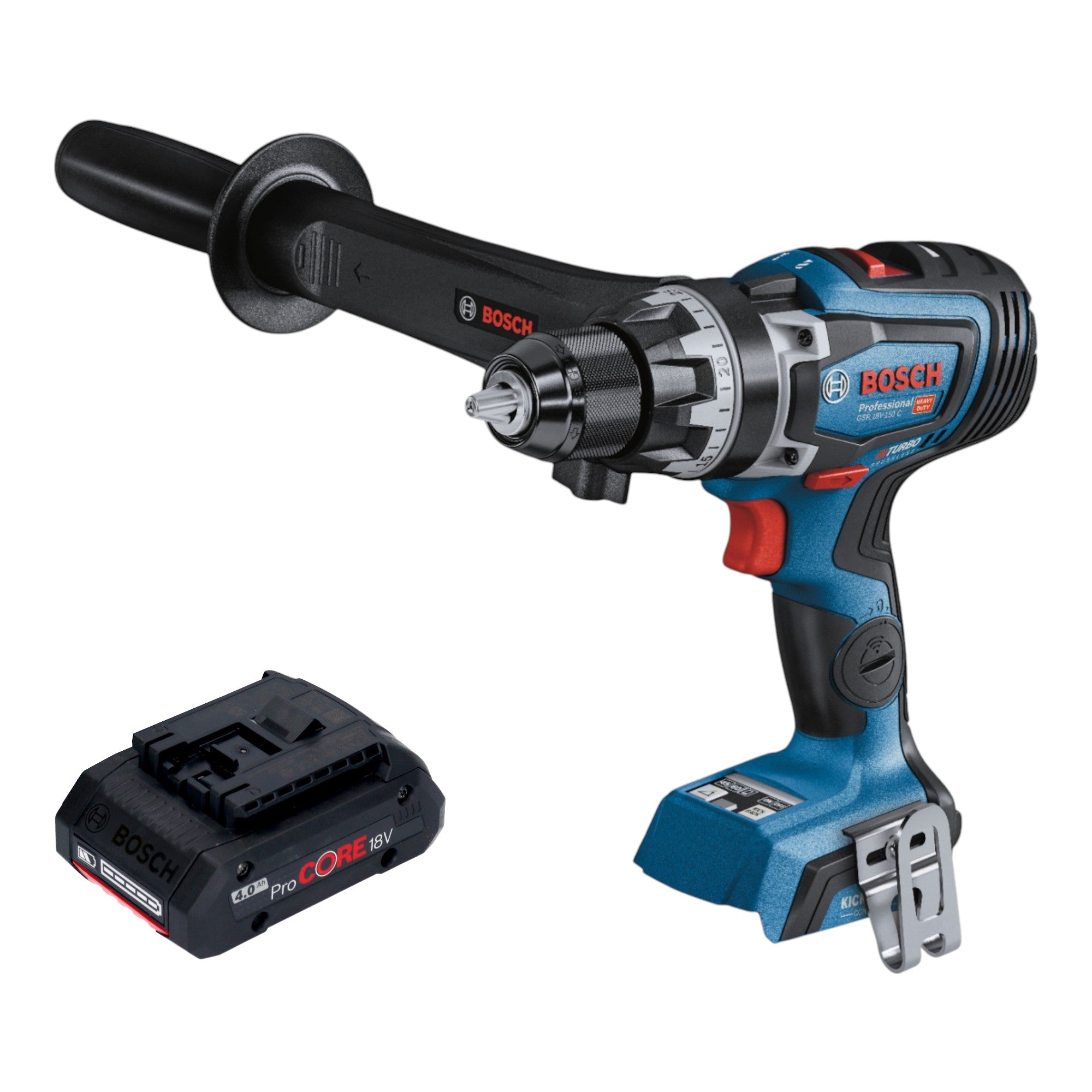 Bosch GSR 18V 150 C Professional Akku Bohrschrauber 18 V 150 Nm Brushless 1x ProCORE Akku 4 0 Ah ohne Ladegeraet 0 - toolbrothers