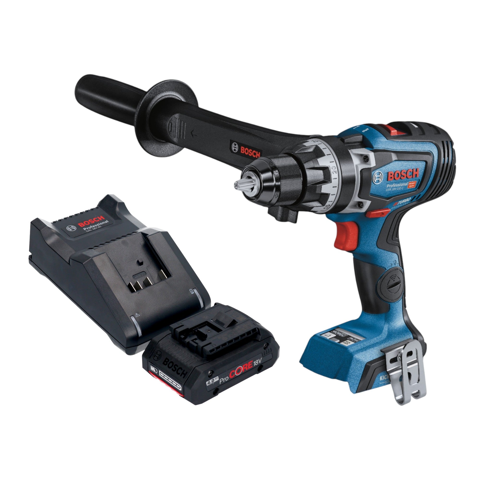 Bosch GSR 18V 150 C Professional Akku Bohrschrauber 18 V 150 Nm Brushless 1x ProCORE Akku 4 0 Ah Ladegeraet 0 - toolbrothers