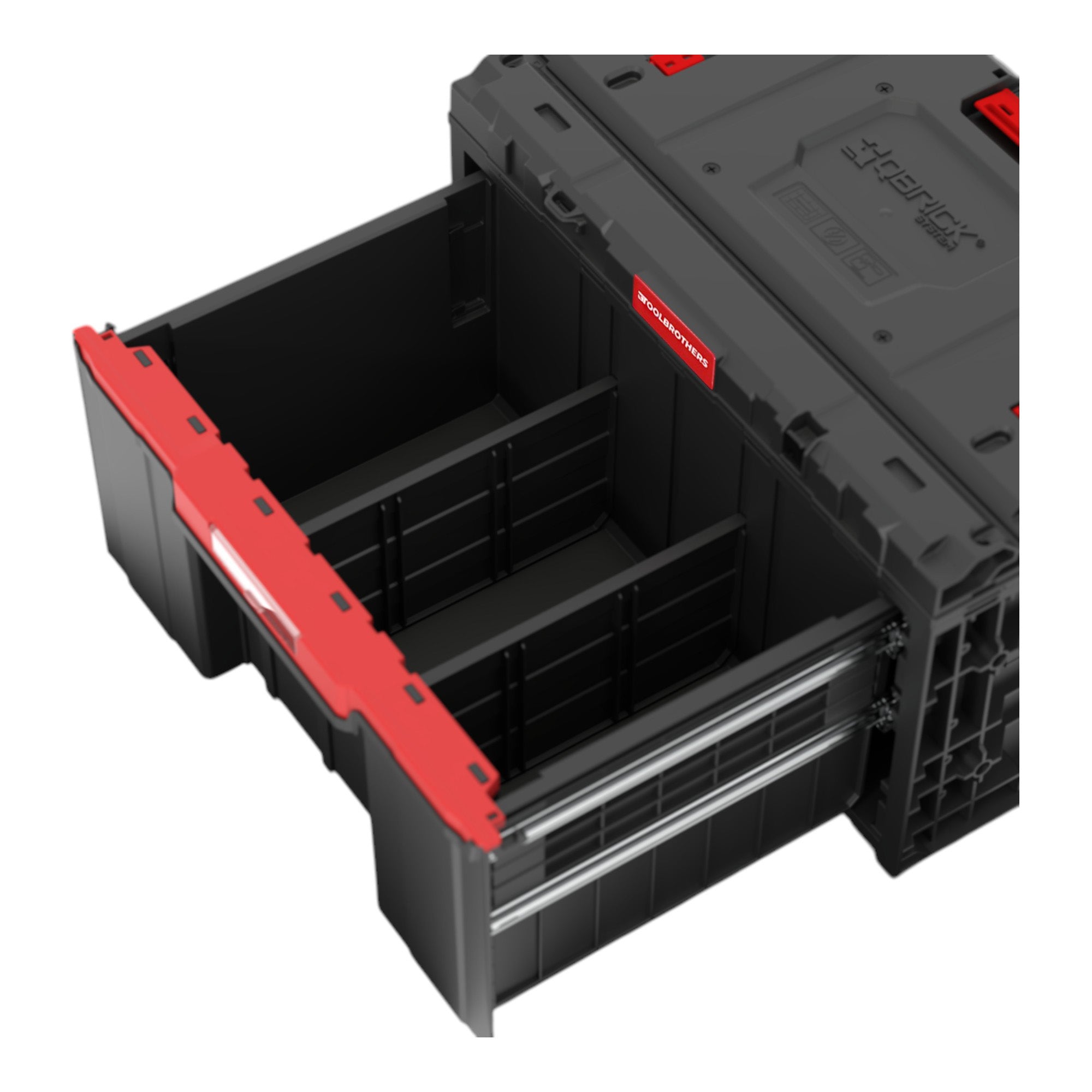 Toolbrothers RHINO XXL Drawer 1 ECO Schubladenkoffer mit einer Schublade Trennwaende IP66 2 - toolbrothers