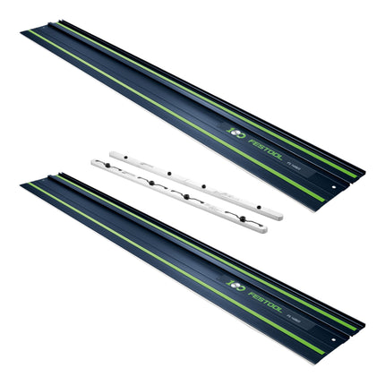 Festool 2x FS 1400 2 BL Fuehrungsschiene 1400 mm Blau 2x 578246 100 Jahre Jubilaeums Edition FSV 2 Verbindungsstueck 577039  0 - toolbrothers