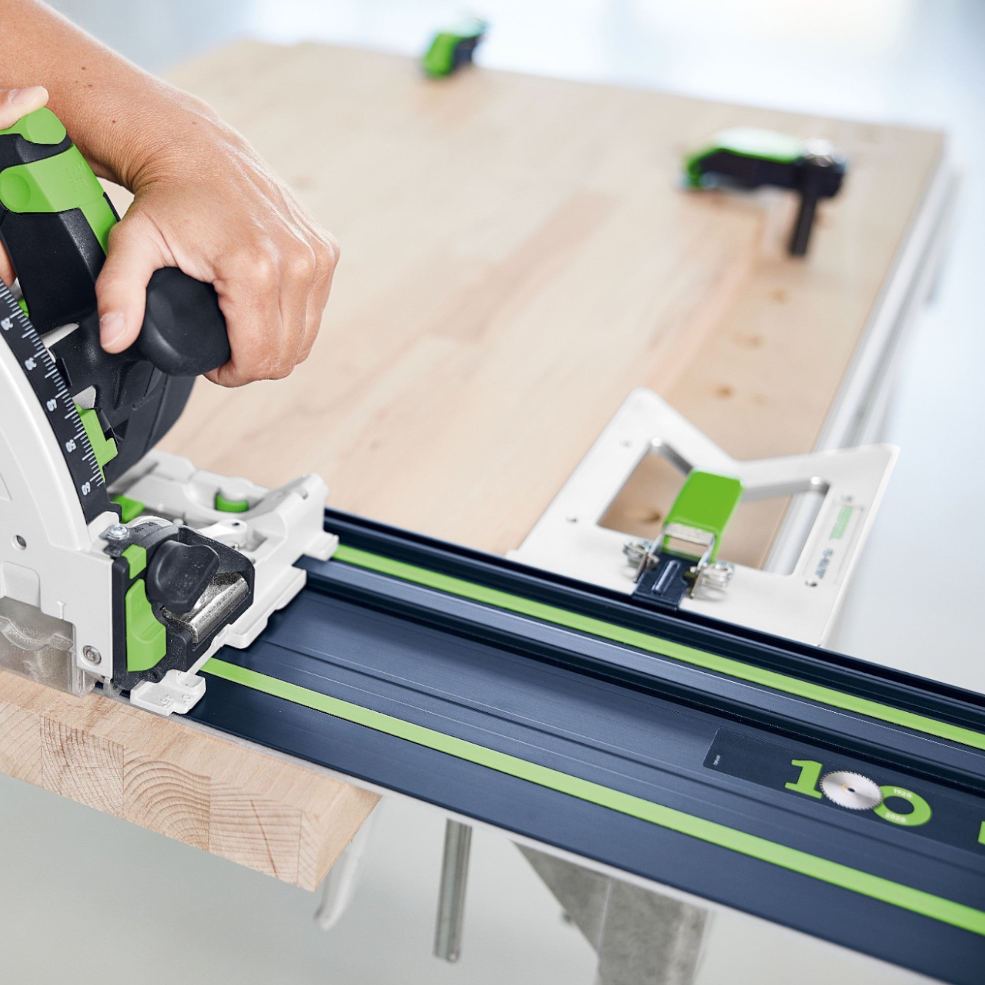 Festool 2x FS 1400 2 BL Fuehrungsschiene 1400 mm Blau 2x 578246 100Y Jubilaeums Edition FSV 2 Verbindungsstueck FS BAG Tasche 4 - toolbrothers